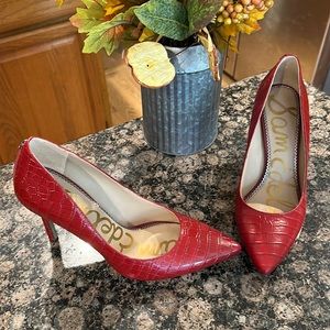EUC Sam Edelman Hazel pumps in Spice Red, size 8